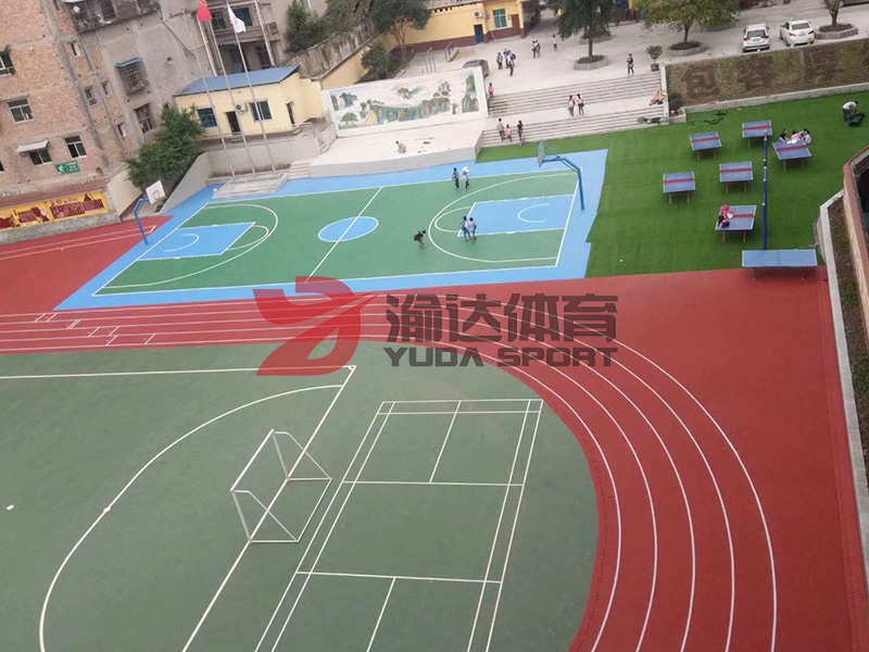 豐都透氣型跑道，硅pu球場(chǎng)，人造草坪